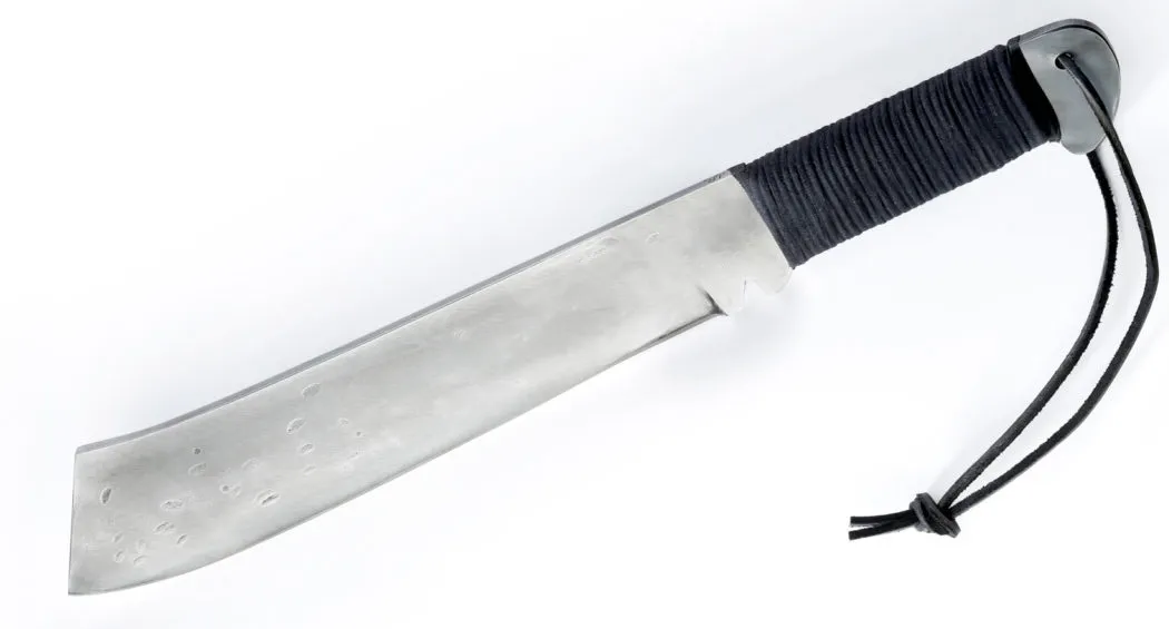 17" Rambo First Blood IV Machete Bushcraft Machete Cord Wrapped (Spring Steel, D2 Steel are also available)-Camping & Hunting Machete