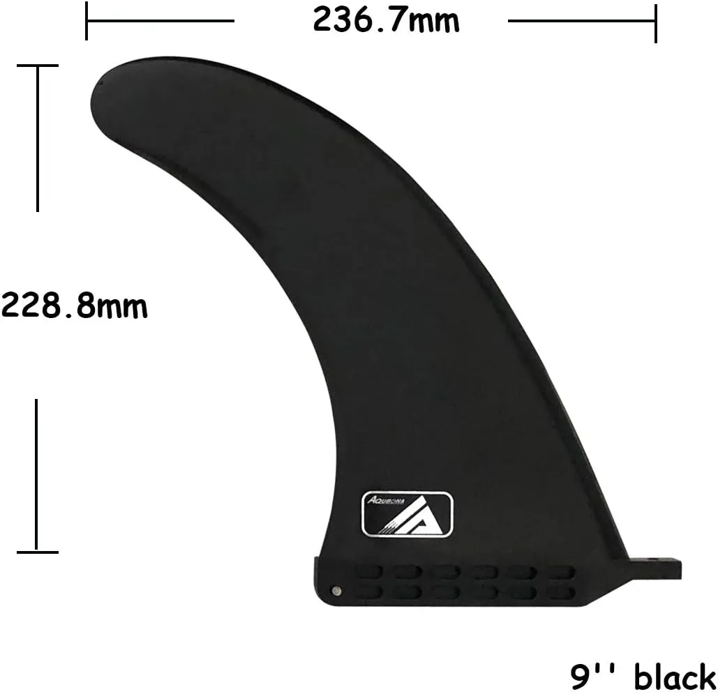 AQUBONA Surf Fin 9"/ 8"/ 7.5" - Fiberglass Reinforced Nylon - Center Fin for for Longboard Surfboard SUP