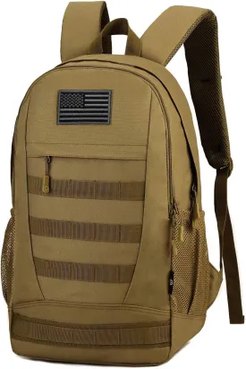 ArcEnCiel 35L Motorcycle Backpack Tactical Military Bag Army Assault Pack Rucksacks with Patch - Rain Cover Included