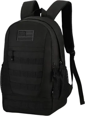 ArcEnCiel 35L Motorcycle Backpack Tactical Military Bag Army Assault Pack Rucksacks with Patch - Rain Cover Included