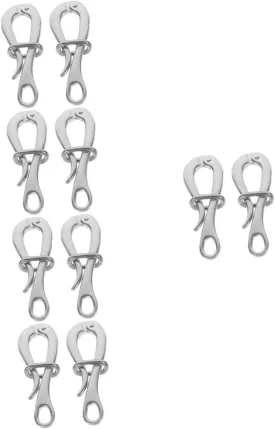BESPORTBLE 10pcs Heavy Duty Quick Release Boat Hook Sailing Hook for Life Rafts Yachts and Outdoor Activities Portable Docking Climbing Accessory
