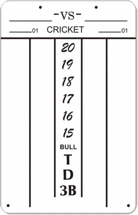 Dart Scoreboard,Dry Erase Scoreboard,9.8 * 15.35 inches,Dart Board Accessories,Dart Games,Indoor Games for Dartboard