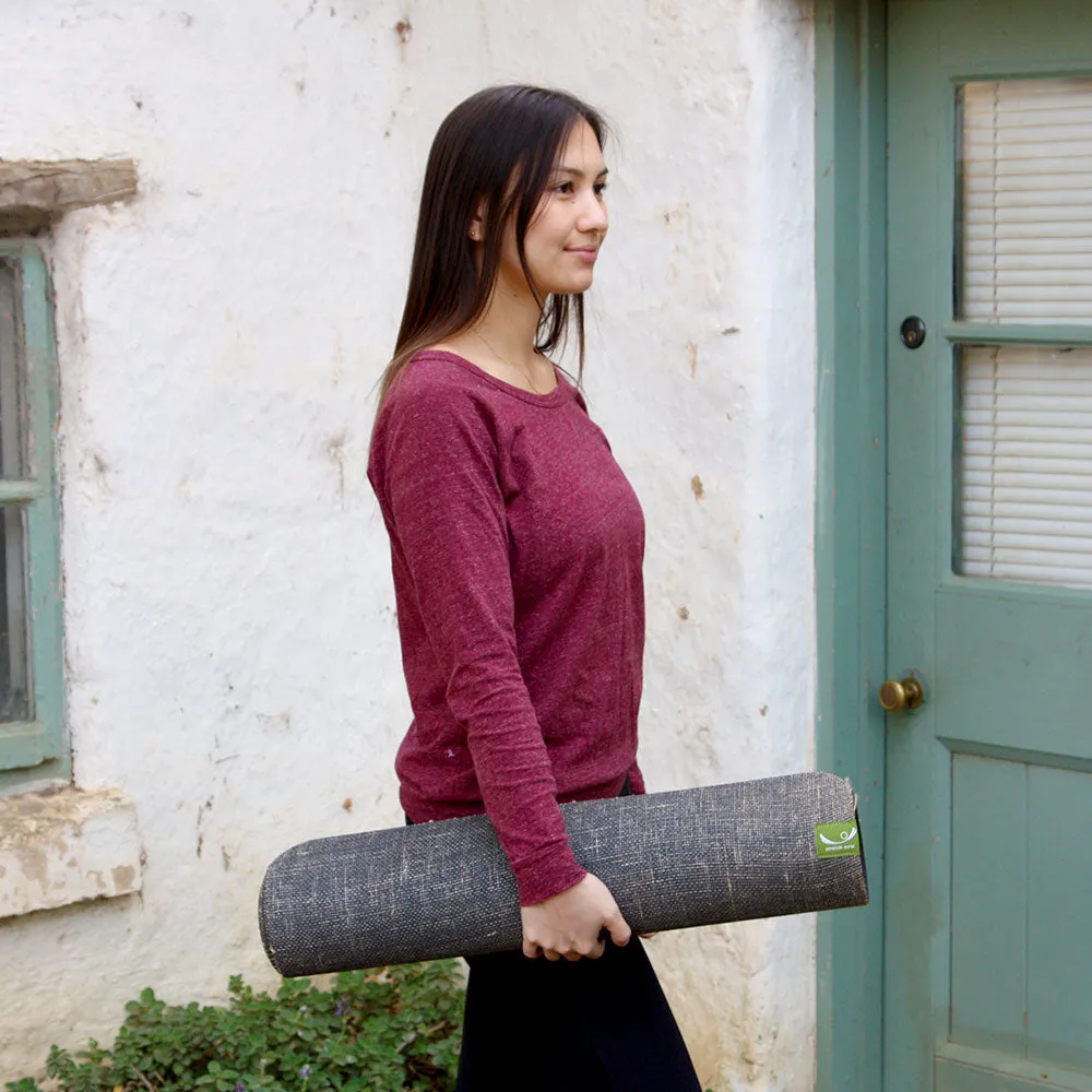 Earth Fusion Natural Rubber and Jute Yoga Mat