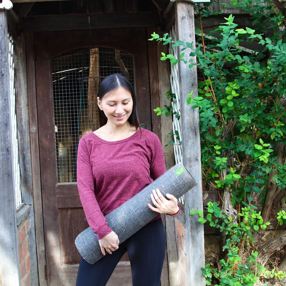 Earth Fusion Natural Rubber and Jute Yoga Mat
