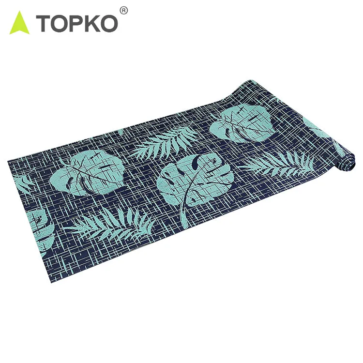 Fitness exercise yoga mat-non-slip yoga mat, pvc material printing yoga mat for beginners