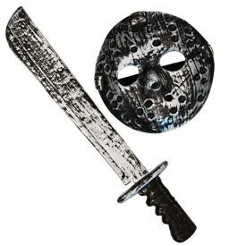 Hockey Mask & Machete Set