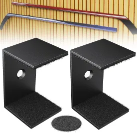 Hockey Stick Display Holder Wall Mount, Hockey Stick Storage Rack, Ice Hockey Stick Hangers for Hockey Room Decor Boys, Supports Vertical??Diagonal??Horizontal Display- Black
