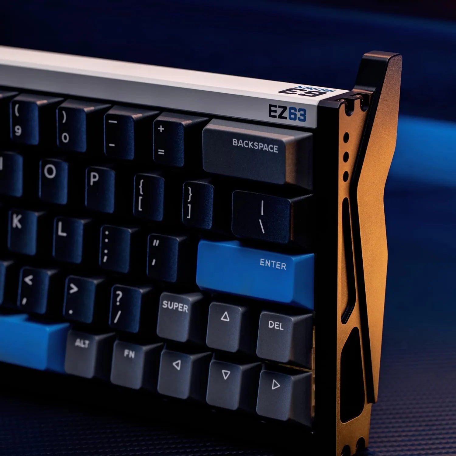 IQUNIX EZ63 Gaming Keyboard, 60% RGB Mechanical Keyboard, 64 Keys with Star Trail Magnetic Switches, Rapid Trigger, Adjustable Actuation, Double Shot PBT Keycaps, for Win/Mac Laptop PC