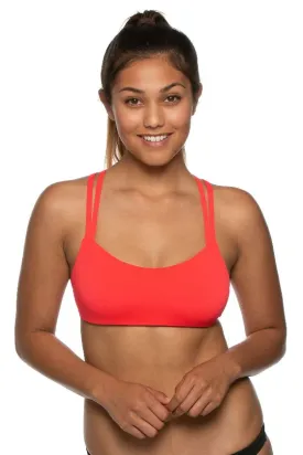 JOLYN Fendrick Bikini Top - Strawberry