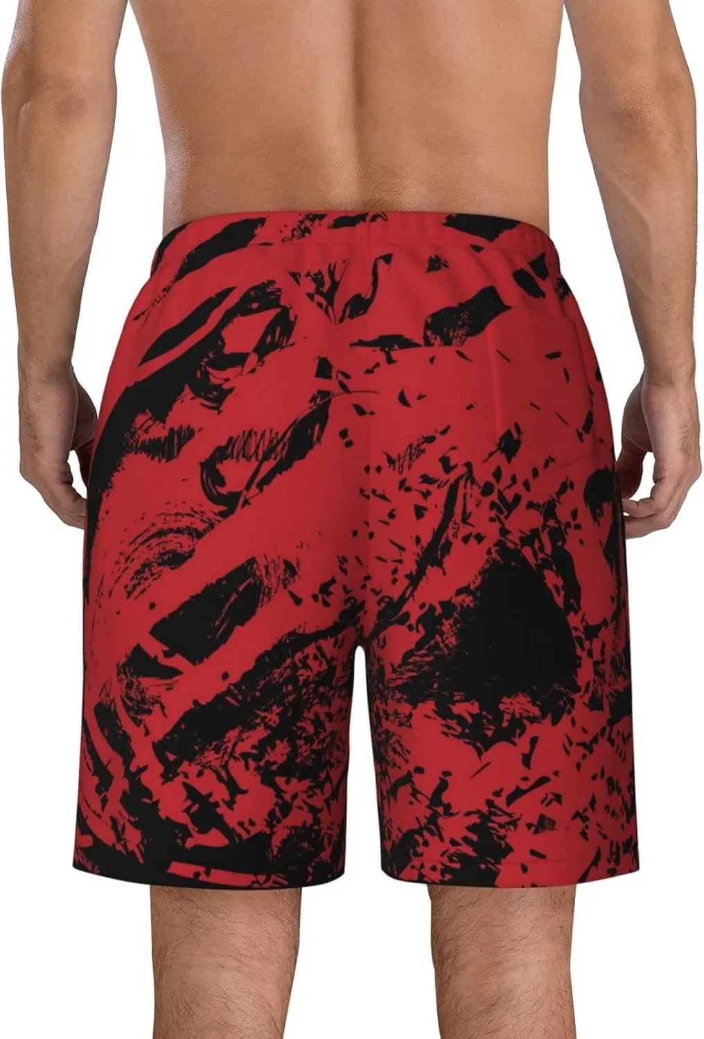 Mens Swim Trunks,Quick Dry Bathing Suits Summer Board Beach Shorts with Mesh Lining
