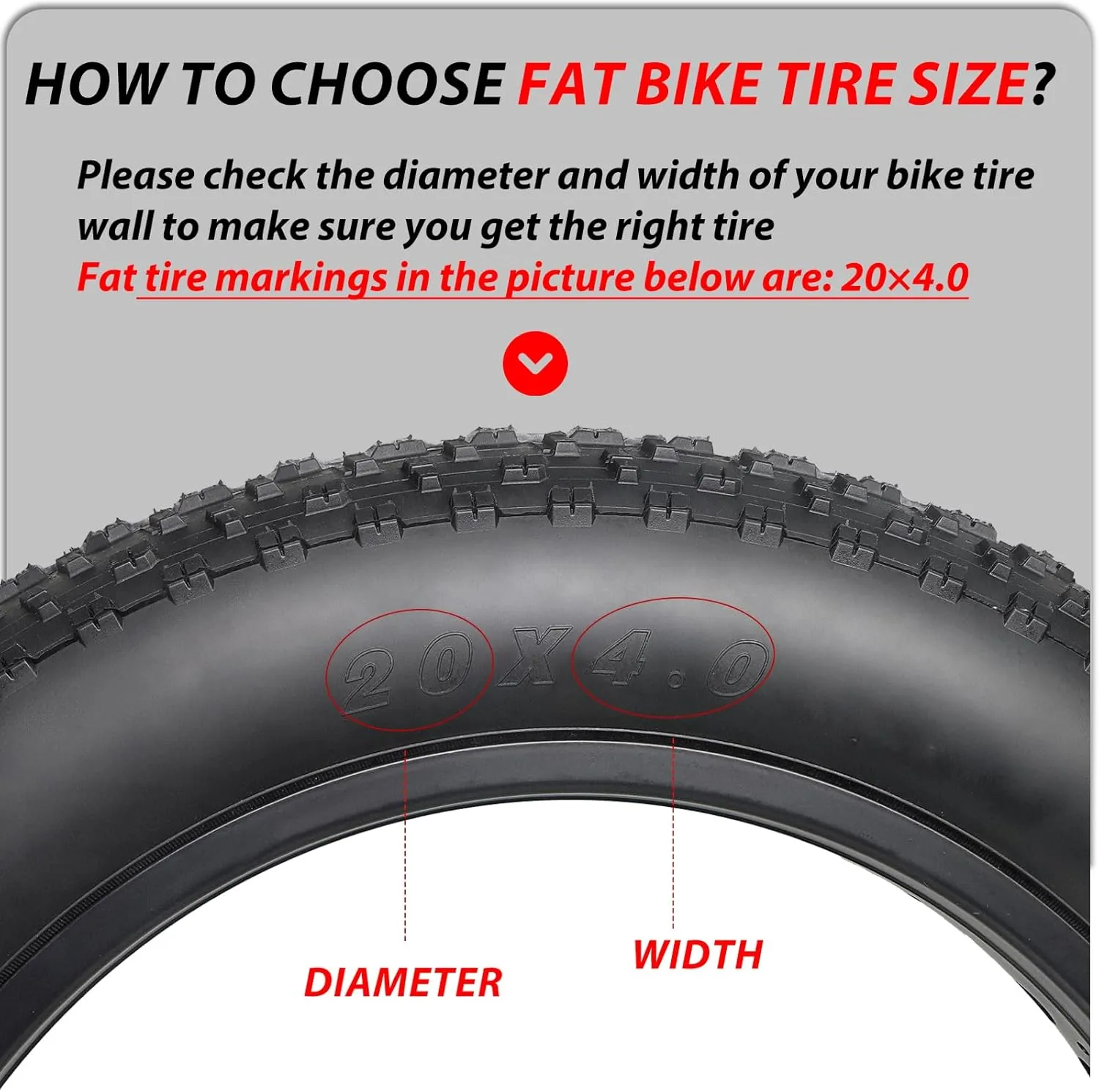 MOHEGIA Fat Bike Tires Replacement Kit with 20/26 x 4.0-inch Folding Electric Snow Mountain Bicycle Tires,Tubes,and Tire Levers