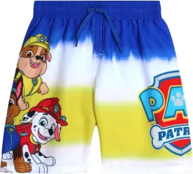 Nickelodeon Boys Swim Trunks - Paw Patrol Chase Marshall Rubble TMNT UPF 50  Boys Swim Shorts for Toddler and Little Boy