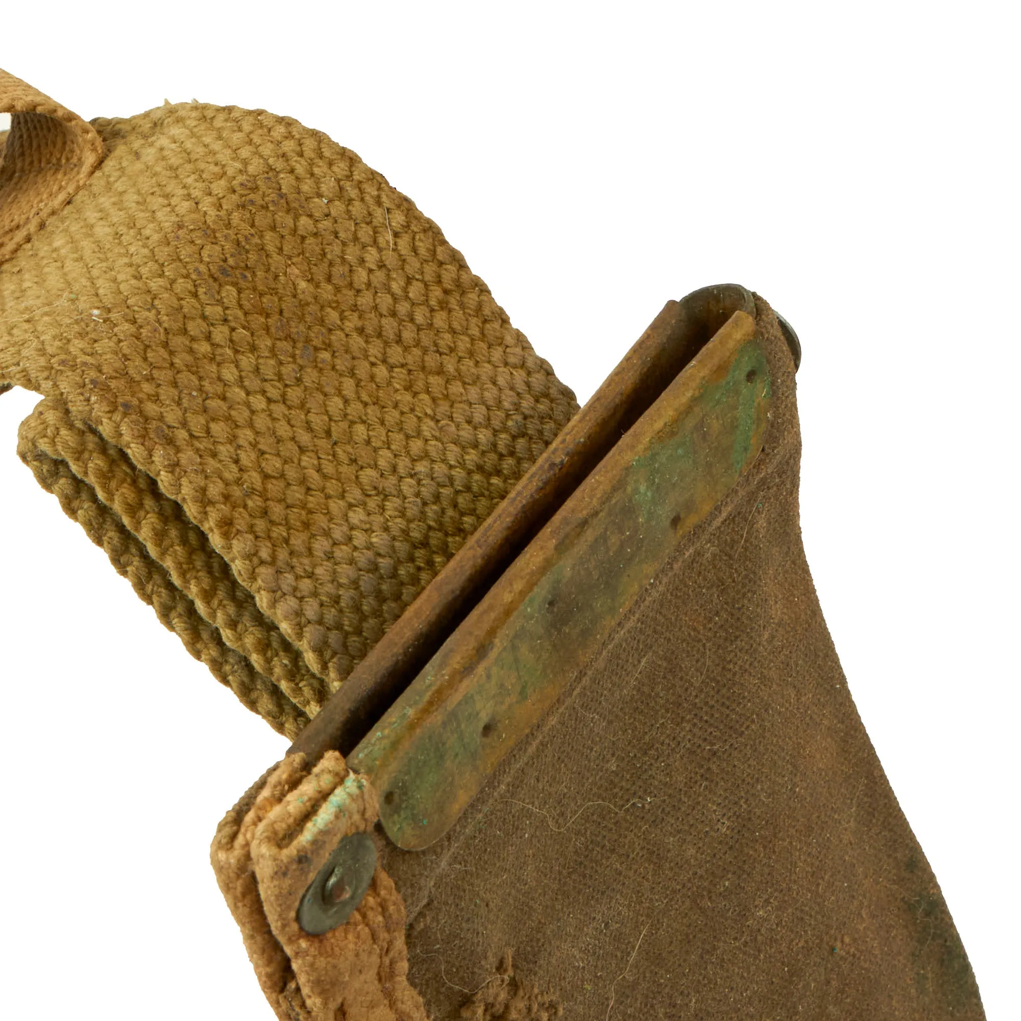 Original Scarce Australian WWII 15” Machete with Plastic Handles and Canvas Sheath - Dated 1945