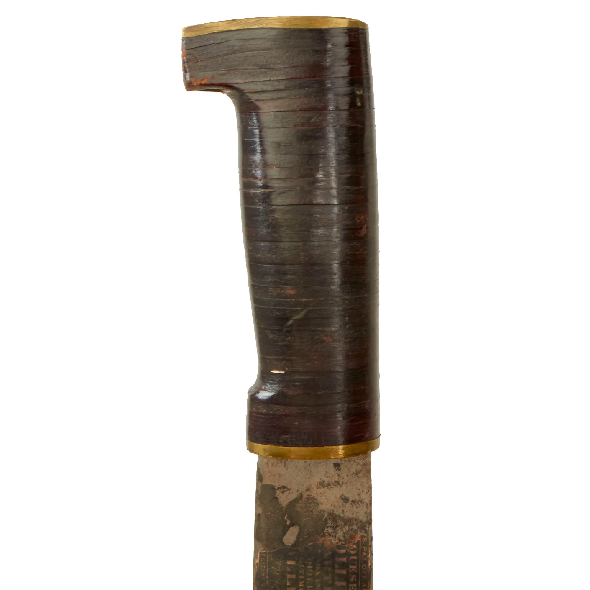 Original U.S. WWII Collins & Co Legitimus No. 37 Machete With Signal Corps Marked Scabbard