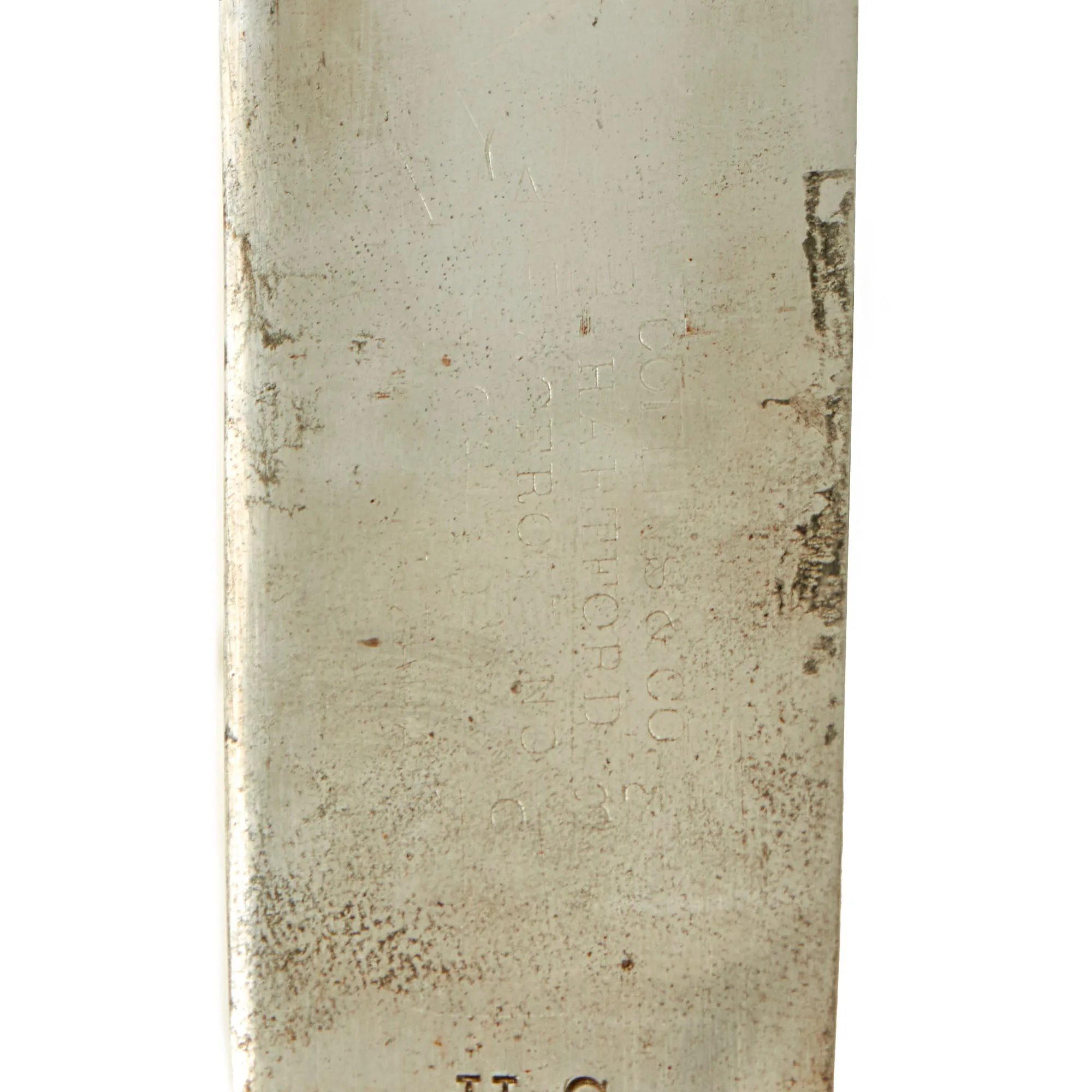 Original U.S. WWII Collins & Co Legitimus No. 37 Machete With Signal Corps Marked Scabbard
