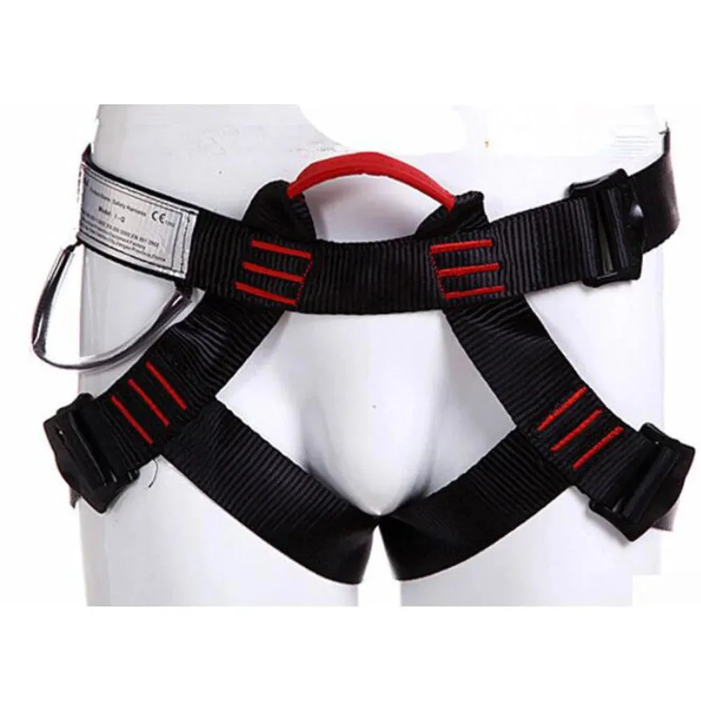 Outdoor Climbing Harness Protect Waist Safety Harness National Standard Half Body Safety Belt for Downhill Mountaineering