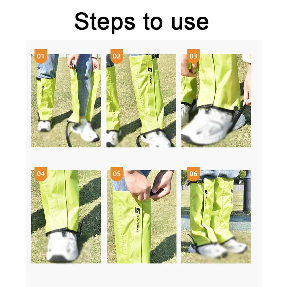 Outdoor Gaiters Sleeve Leg Protector Climbing Calf Sleeve Snowfield Desert Walking Cycling Waterproof Gaiters Sleeve