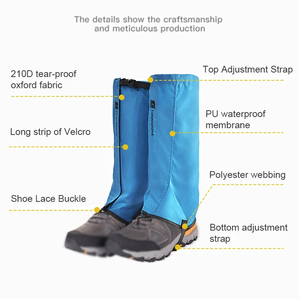 Outdoor Gaiters Sleeve Leg Protector Climbing Calf Sleeve Snowfield Desert Walking Cycling Waterproof Gaiters Sleeve