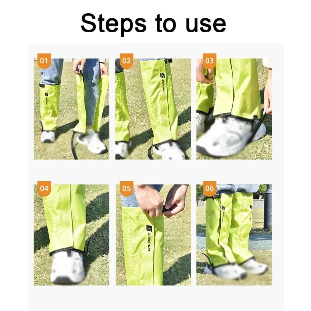 Outdoor Gaiters Sleeve Leg Protector Climbing Calf Sleeve Snowfield Desert Walking Cycling Waterproof Gaiters Sleeve
