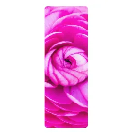Rose Blush Rubber Yoga Mat| Pink Floral Rubber Yoga Mat| Yoga Accessories| Yoga Mat Lightweight Rubber Yoga Mat|Namaste|Pink