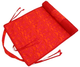 ShalinIndia Yogamat For Women And Girls Cotton Printed Reversible Cushioned,YMT02-2522,Orange,70X30 Inch
