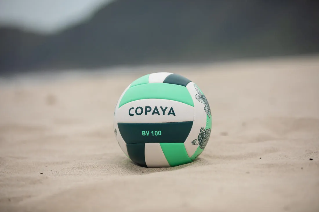 Size 5 Stitched Beach Volleyball 100 Classic - Turtle Green