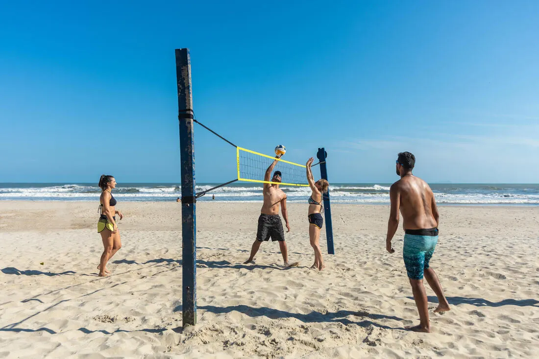 Size 5 Stitched Beach Volleyball 100 Classic - Turtle Green