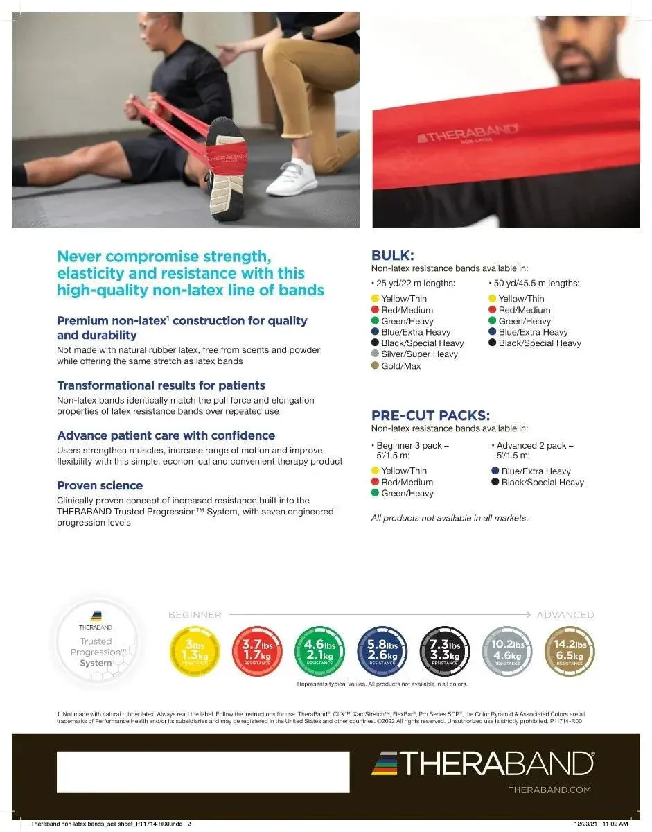 THERABAND Latex Free Resistance Band