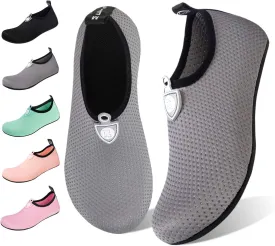 WateLves Water Shoes for Womens Mens Barefoot Quick-Dry Aqua Socks for Beach Swim Surf Yoga Exercise New Translucent Color Soles