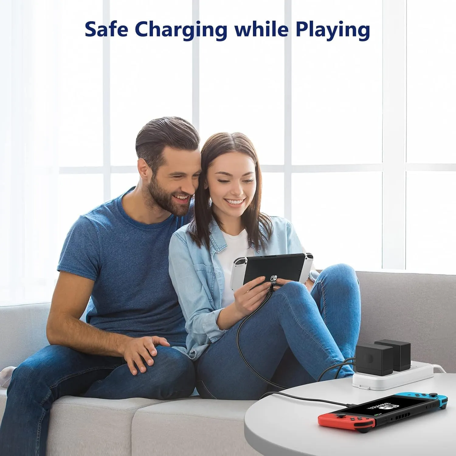 YCCSKY Charger for N-intendo S-Witch, 45W AC Adapter for N-intendo S-Witch - Fast Travel Wall Charger with 10FT USB C Cable 15V/3A Power Supply Supports TV Mode and Dock Station